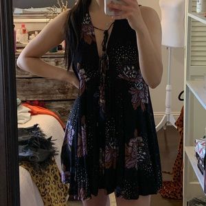 Free People floral mini dress